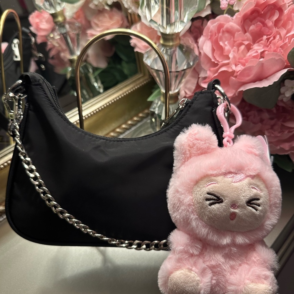 Pink Plush Purse Charm ONLY